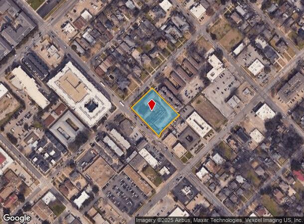  1000 N Peak St, Dallas, TX Parcel Map