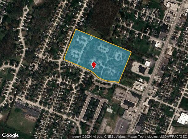  300 Twin Oaks Ct, Monroe, MI Parcel Map