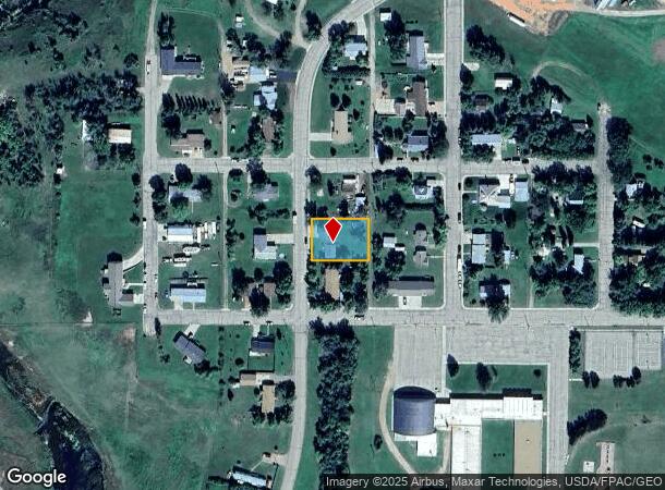 322 1St Ave Sw, Halliday, ND Parcel Map