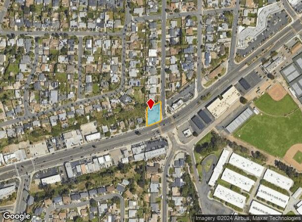  7294 University Ave, La Mesa, CA Parcel Map