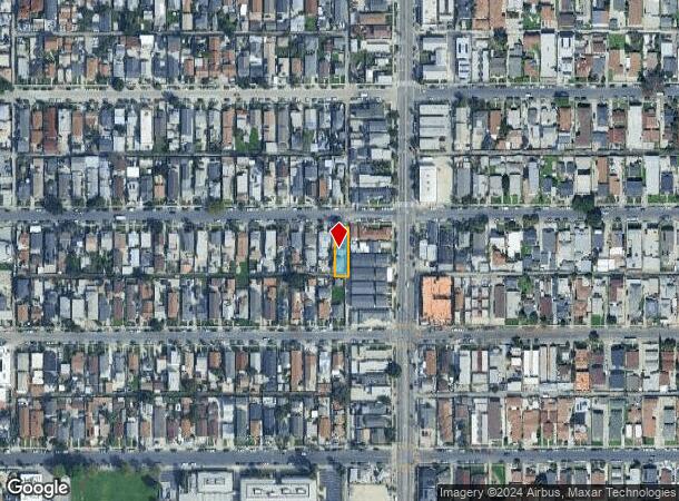  814 W 75Th St, Los Angeles, CA Parcel Map