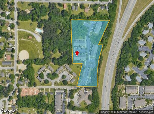  2202 Juliet Pl, Greensboro, NC Parcel Map