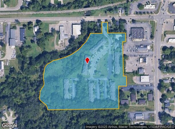 649 W Beecher St, Adrian, MI Parcel Map