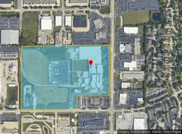  1555 W Ogden Ave, Naperville, IL Parcel Map