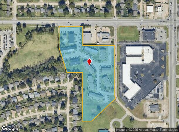  1101 W Houston St, Broken Arrow, OK Parcel Map