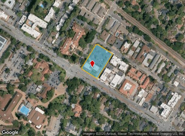  1550 El Camino Real, Menlo Park, CA Parcel Map