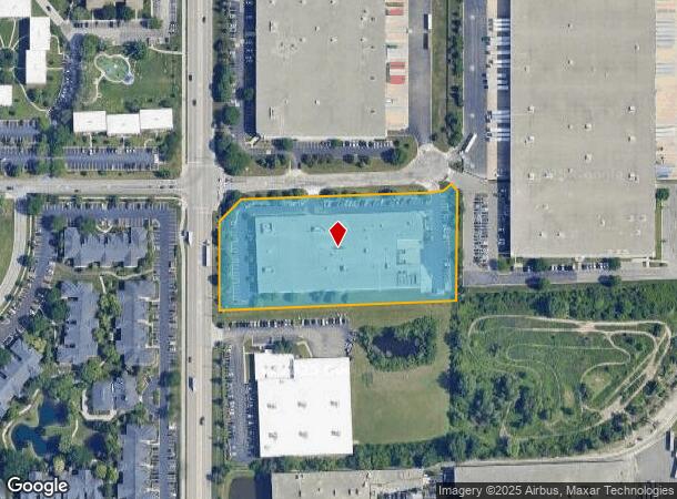  160 E Elk Trl, Carol Stream, IL Parcel Map