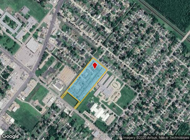  1348 Jefferson Dr, Port Arthur, TX Parcel Map