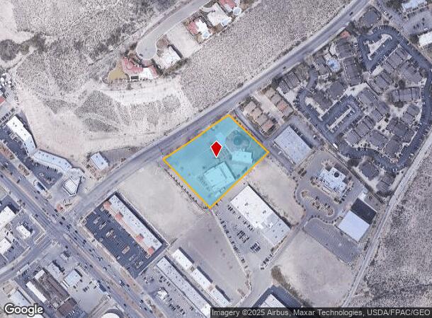  120 N Festival Dr, El Paso, TX Parcel Map