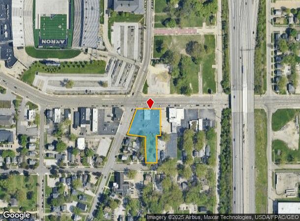  484 E Exchange St, Akron, OH Parcel Map
