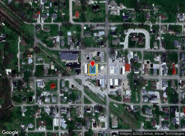  110 W Washington St, Waldron, IN Parcel Map