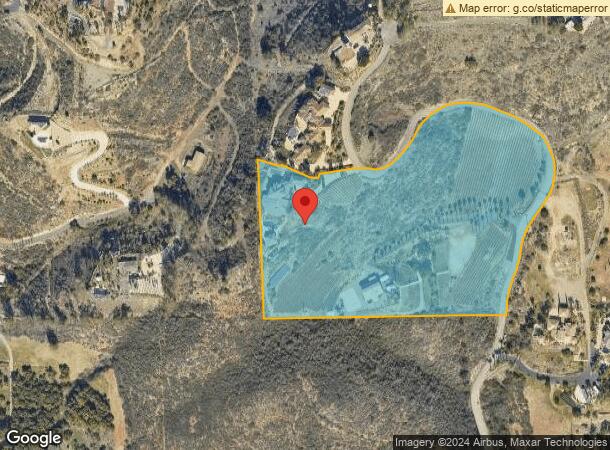  2284 Sunshine Mountain Rd, San Marcos, CA Parcel Map