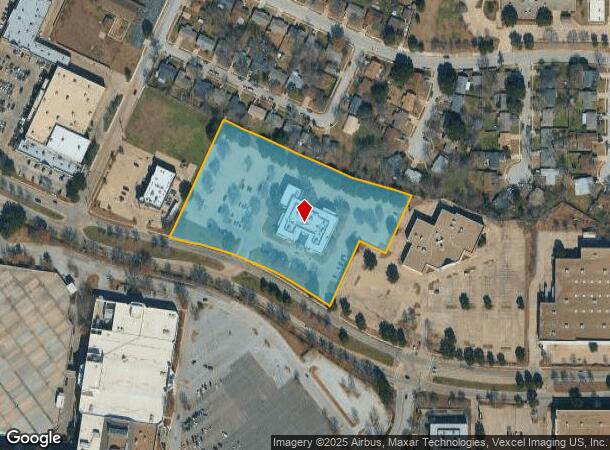 1131 W Arbrook Blvd, Arlington, TX Parcel Map