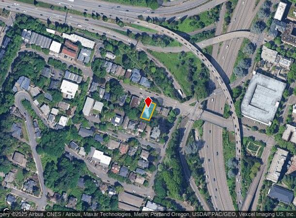  1424 Sw Montgomery St, Portland, OR Parcel Map