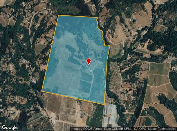  1483 Green Valley Rd, Watsonville, CA Parcel Map