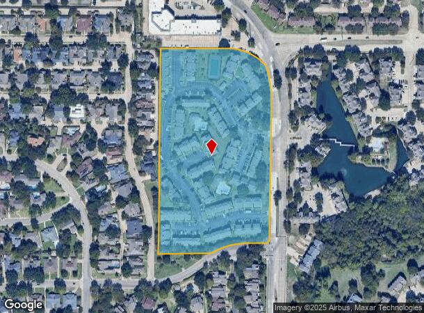  2121 Marsh Ln, Carrollton, TX Parcel Map