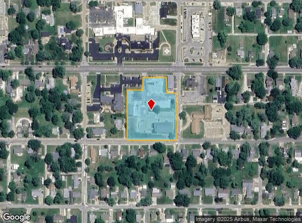  625 W Washington St, Pittsfield, IL Parcel Map