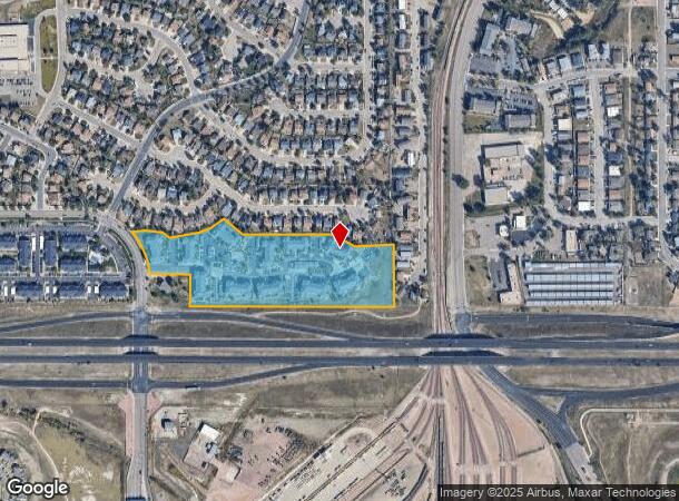  1412 Meadow Peak Vw, Colorado Springs, CO Parcel Map