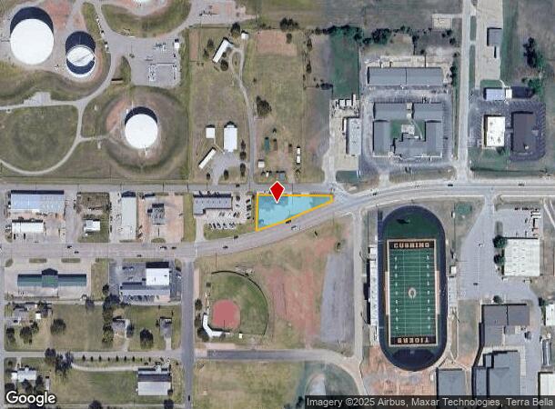 1614 E Main St, Cushing, OK Parcel Map