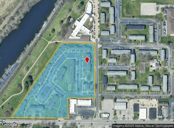  2502 W Springfield Ave, Champaign, IL Parcel Map