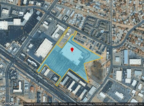 10727 Gateway Blvd W, El Paso, TX Parcel Map