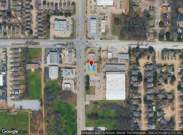  1012 N Industrial Blvd, Euless, TX Parcel Map