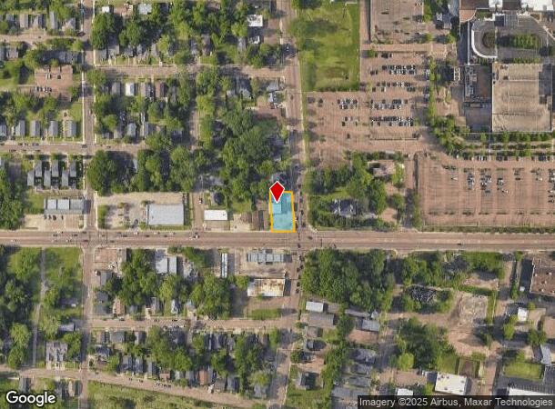  1101 N West St, Jackson, MS Parcel Map