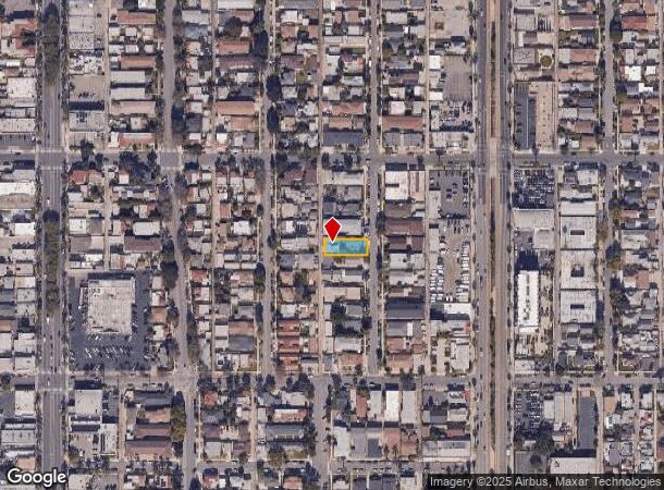  2161 Locust Ave, Long Beach, CA Parcel Map