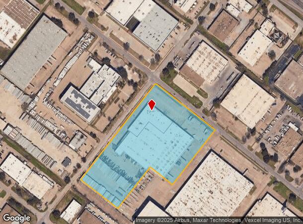  7901 Ambassador Row, Dallas, TX Parcel Map