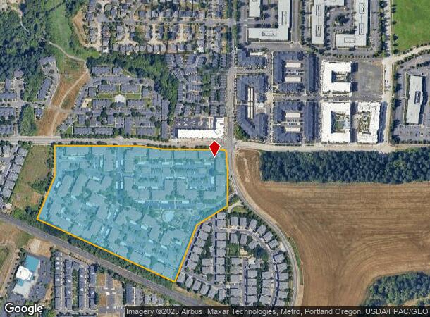  629 Ne Autumncreek Way, Beaverton, OR Parcel Map