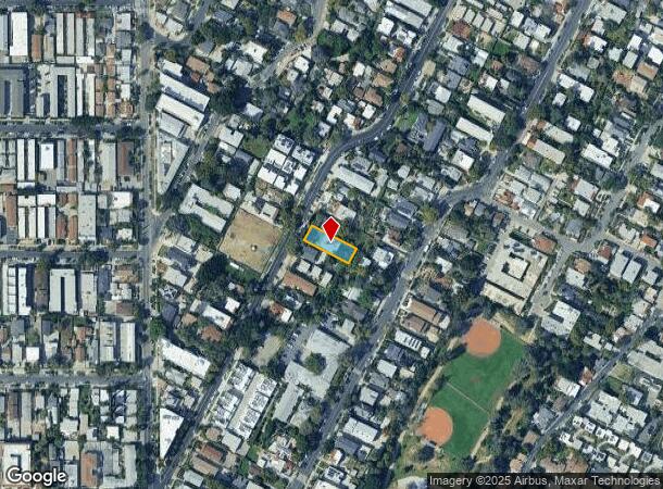  842 Hyperion Ave, Los Angeles, CA Parcel Map