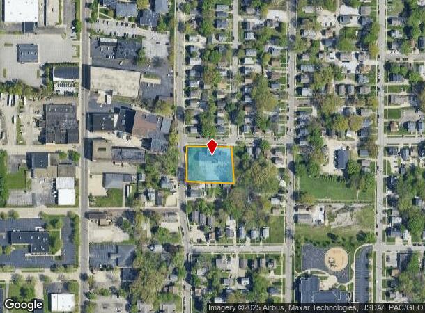  222 Power St, Akron, OH Parcel Map