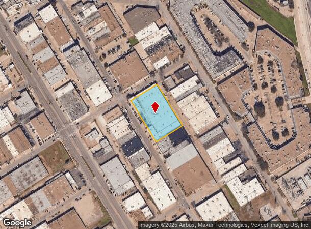  1080 Dragon St, Dallas, TX Parcel Map