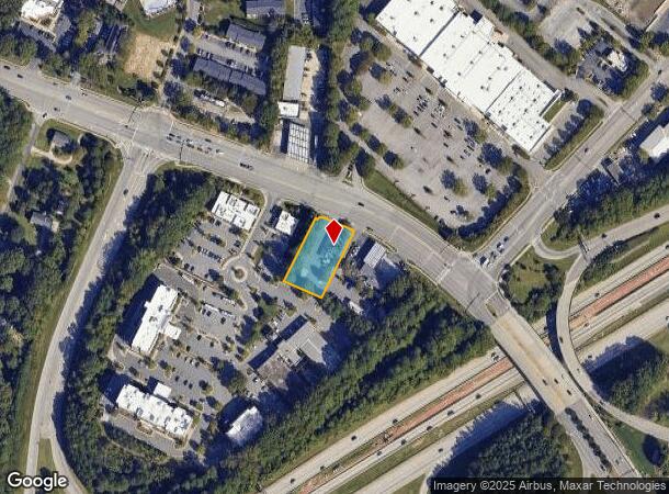  1718 Walnut St, Cary, NC Parcel Map