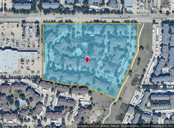 3702 Frankford Rd, Dallas, TX Parcel Map
