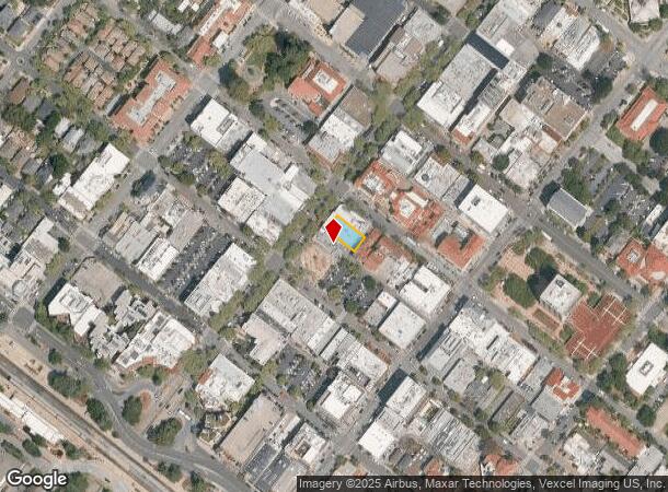 222 University Ave, Palo Alto, CA Parcel Map