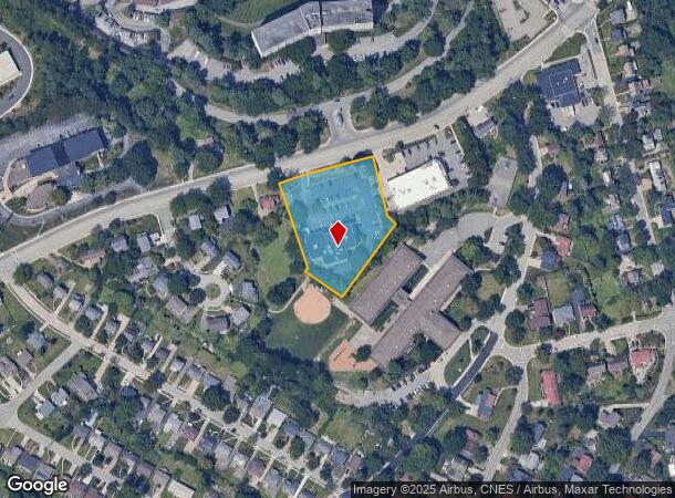  1145 Bower Hill Rd, Pittsburgh, PA Parcel Map