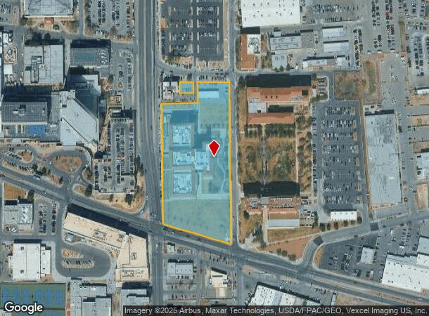 4911 Alameda Ave, El Paso, TX Parcel Map