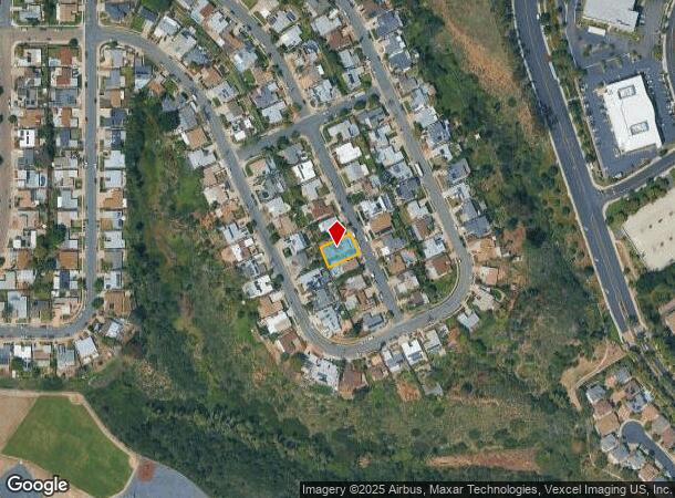 3346 Lockwood Dr, San Diego, CA Parcel Map