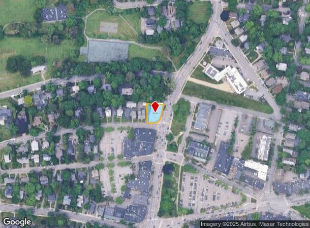 1185 Centre St, Newton Center, MA Parcel Map