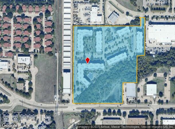  3221 Keller Springs Rd, Carrollton, TX Parcel Map