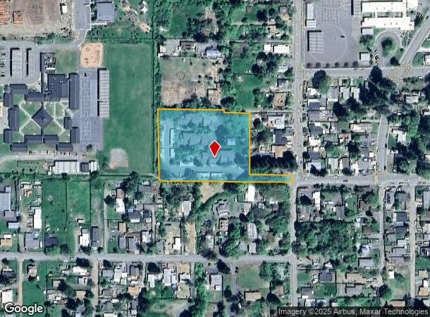 1298 Locust St, Willits, CA Parcel Map