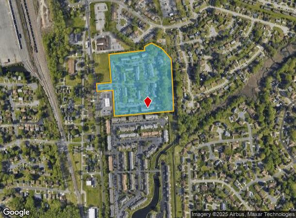  2500 Crestwood Ln, Chesapeake, VA Parcel Map