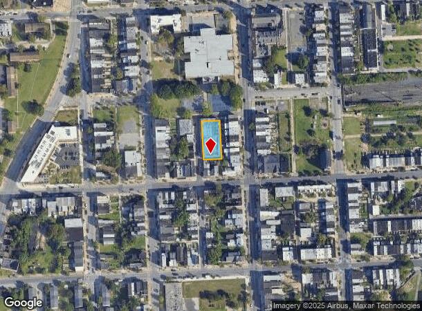 1301 N Spring St, Baltimore, MD Parcel Map