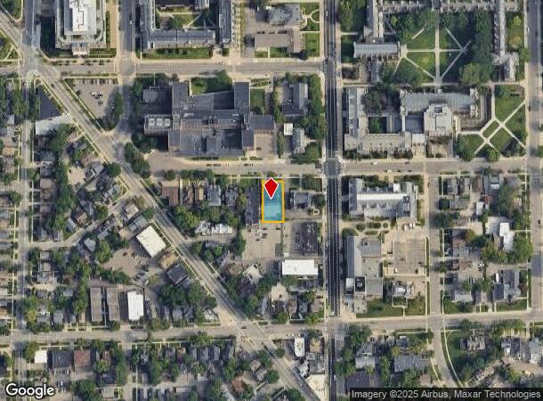 614 Monroe St, Ann Arbor, MI Parcel Map