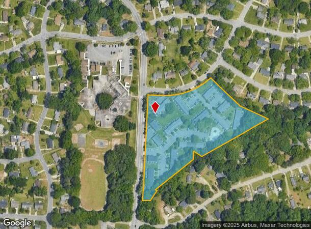 2517 Lourance Blvd, Greensboro, NC Parcel Map
