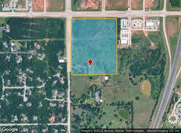  2600 N Sooner Rd, Edmond, OK Parcel Map