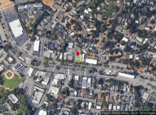  1826 Sir Francis Drake Blvd, Fairfax, CA Parcel Map