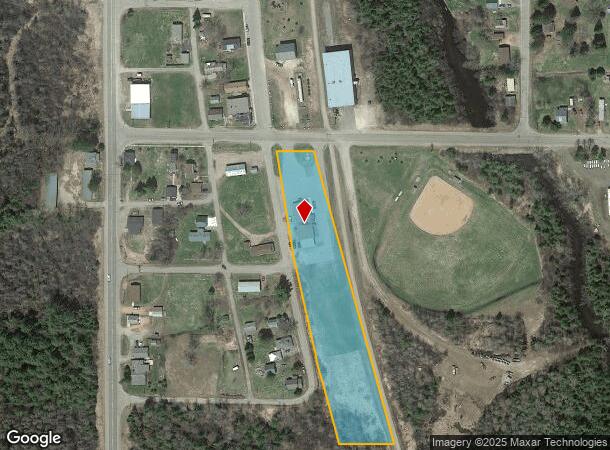  4863 Elm St, Laona, WI Parcel Map