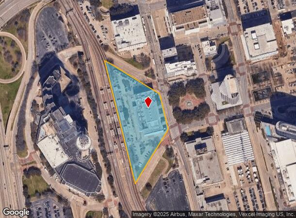  411 S Houston St, Dallas, TX Parcel Map